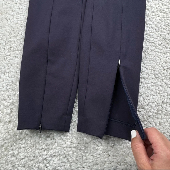 Good American The Boss Pant High Rise Navy Skinny with Zips. Ponte. Size 1 Small - Picture 9 of 14